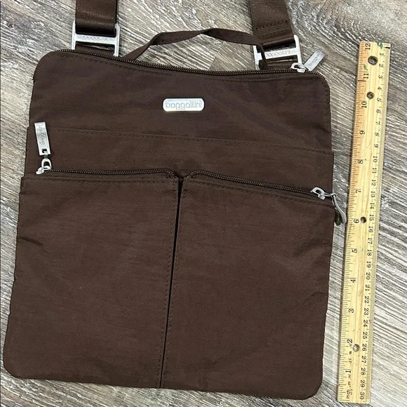 Baggallini Chocolate Messenger Bag - Picture 1 of 7